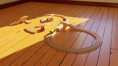 Train Toy Wood Set preview image